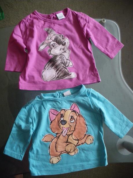 Bavlnené tričká zn. disney, 2 ks, 62