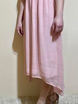 Ružové silónové šaty s opaskom, mohito,36