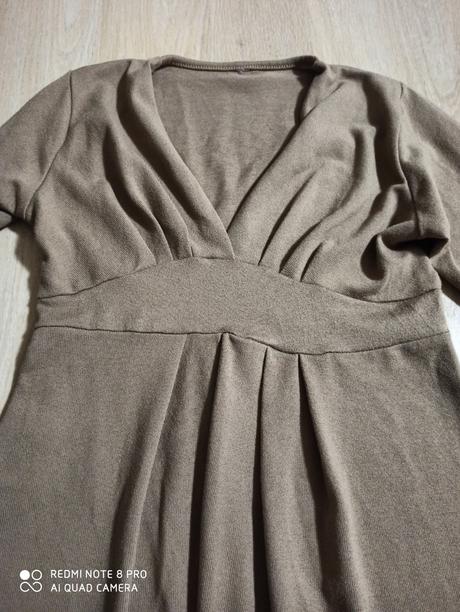 Hnedé šaty tunika, 36