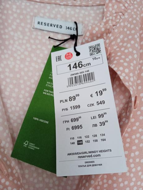 Ružové šaty, reserved,146