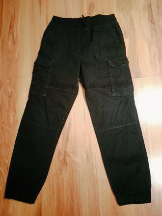 Čierne nohavice s vreckami, h&m,152