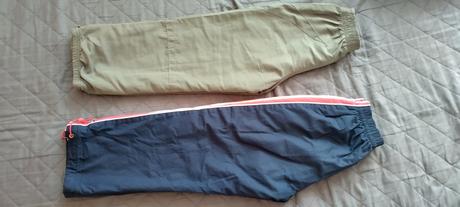 2ks zateplené sustiakove nohavice, 122–134