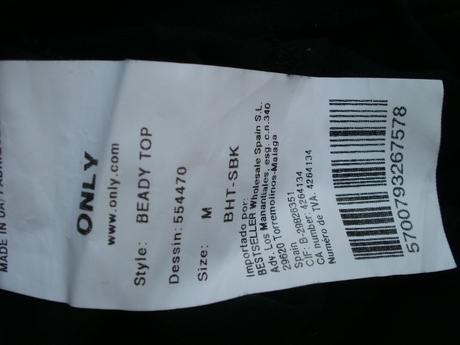 Tričko na ramienka, only,m