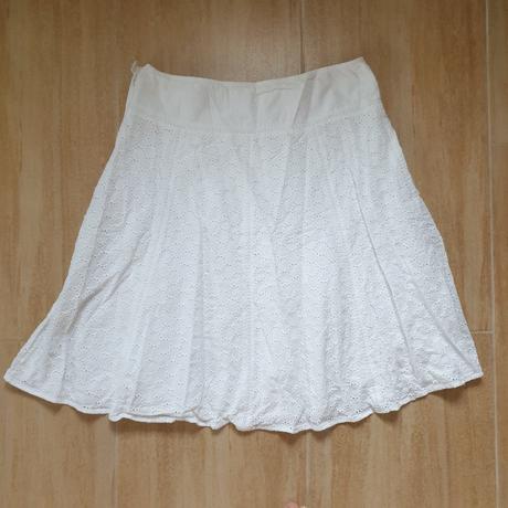 Sukňa biela madeirová h&m, h&m,42