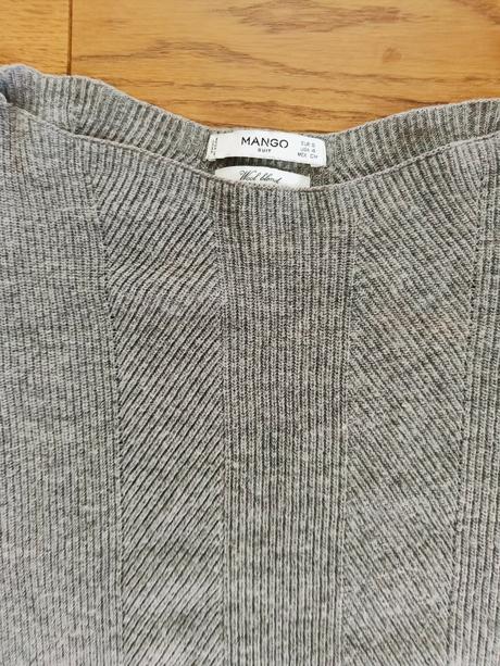 Sivý mango pulóver, mango,s