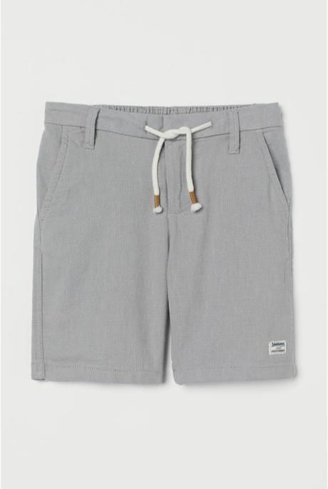 Elegantné šorrky h&m 128 oblečené raz, h&m,128