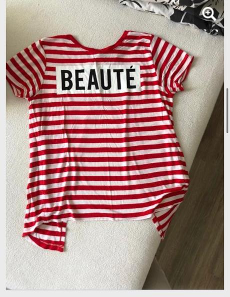 Červeno biele pásikavé tričko xs, atmosphere,xs