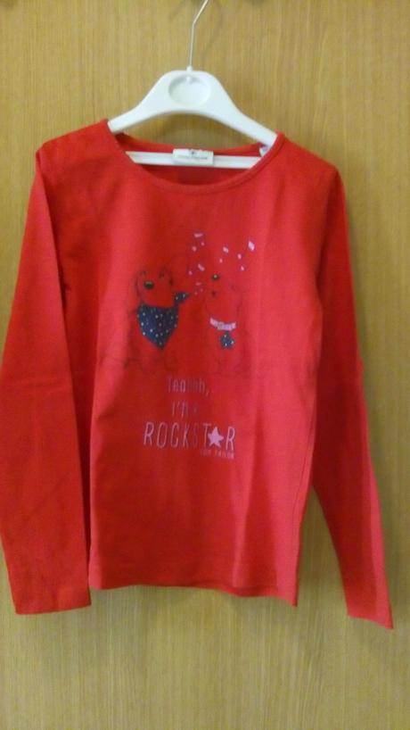 Tričko červené , tom tailor,116