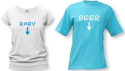 Rodinné tričká - baby/beer - l/m, l / m