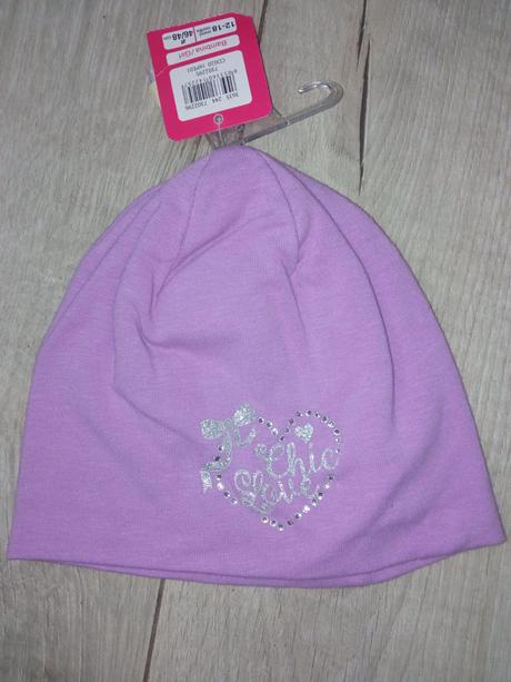 Fialová čiapka s kamienkami ovs,veľk.86, ovs,86