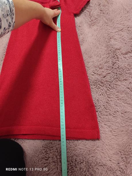 Červené pletené satyz, h&m,116