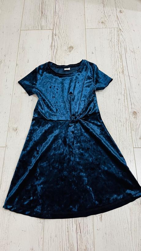 Tmavomodré šaty lindex 110/116, lindex,110