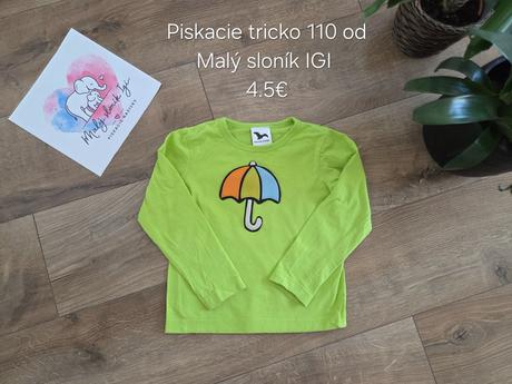 Pískacie tričko od malý sloník igi 110 dáždnik, 104