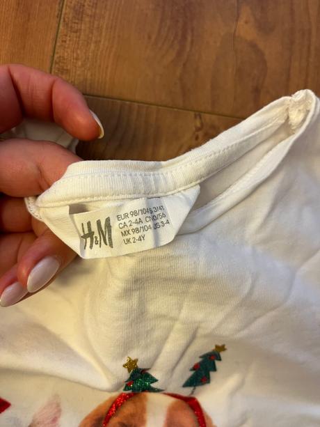 Tričko s vianočným motívom, h&m,104