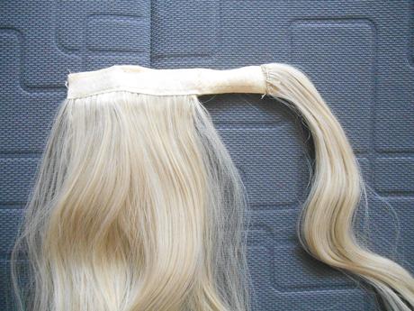 Príčeskový cop so suchým zipsom na omotanie, 