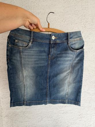 Massimo dutti luxusna riflova dzinsova sukna pc 79, 40