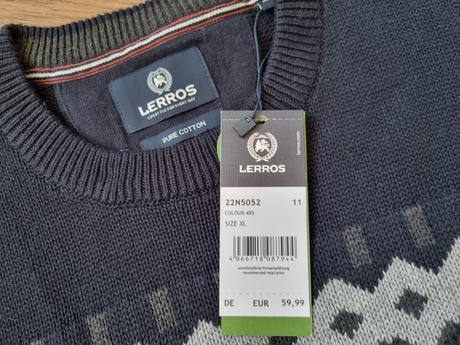 Pánsky pleteny sveter lerros xl, xl