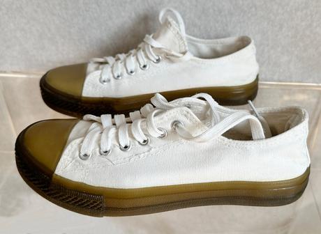 Biele plátené tenisky, 38