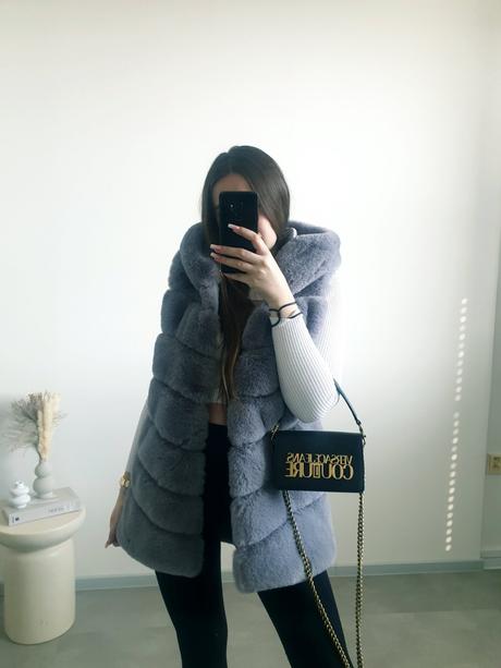 Kožušinová vesta s/m, s