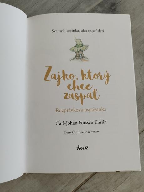 Kniha zajko, ktorý chce zaspať, 