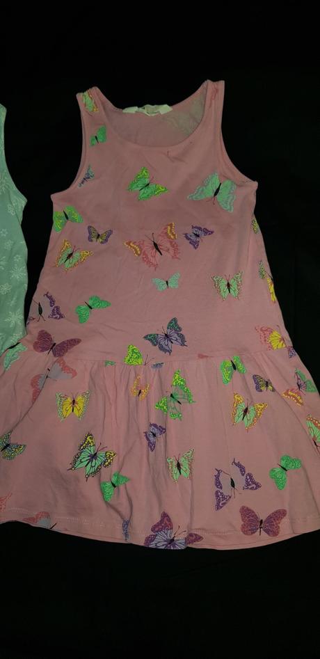 2x šaty, h&m,110