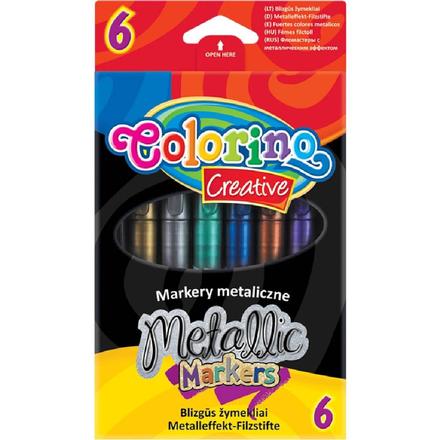 Colorino farebné metalické fixky 6 ks, 