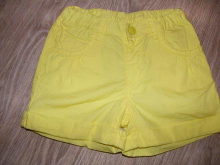 Žlté šortky - nenosené, dopodopo,122