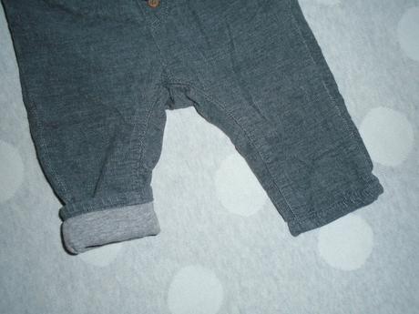 Podšité nohavice na 4 až 6 mesiacov, h&m,68