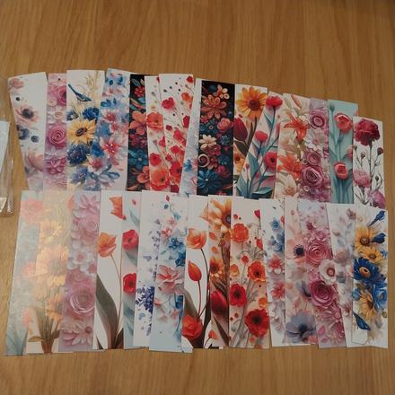 Kvetinove zalozky pre knihomolov - 32ks balenie,