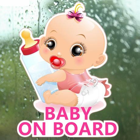 Nálepka na auto baby on board,