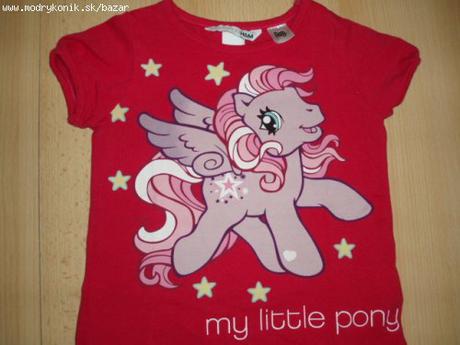 Cyklamenové tričko my little pony - 86/92, h&m,86