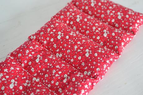 Červený hrejivý vankúš levanduľa, 