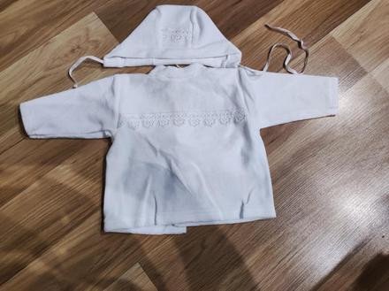 Kompletik 56 čiapka+ reklik/svetrik, 56