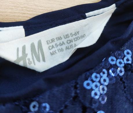 Flitrované šatičky, h&m,116