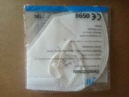 Respirátor zabalený 1 ks, 