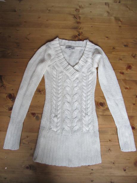 Dlhý hrejivý pulóvrik, clockhouse,s