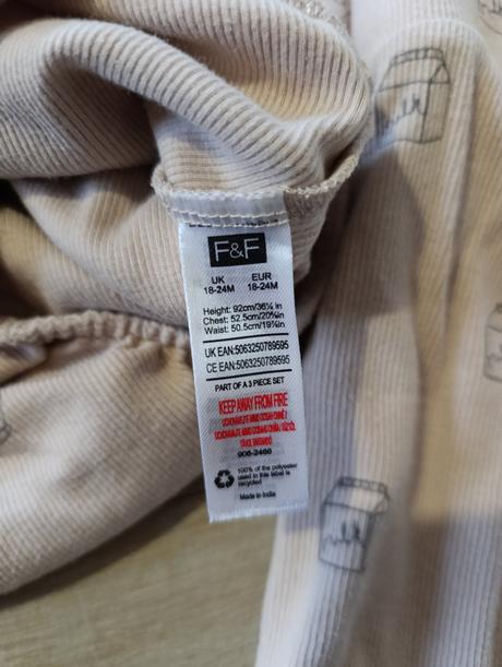 Súprava legíny body čiapka, f&f,92