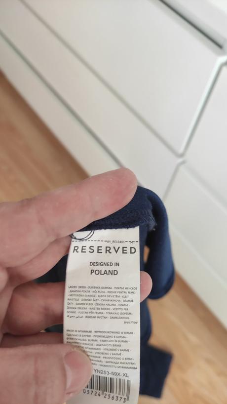 Zamatové šaty, reserved,xl