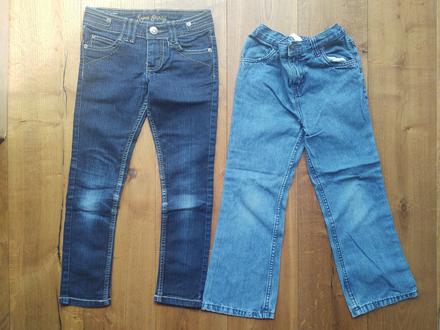 2 dievčenské rifle veľ.128, 128