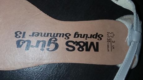 Sandalky nenosene, marks & spencer,35