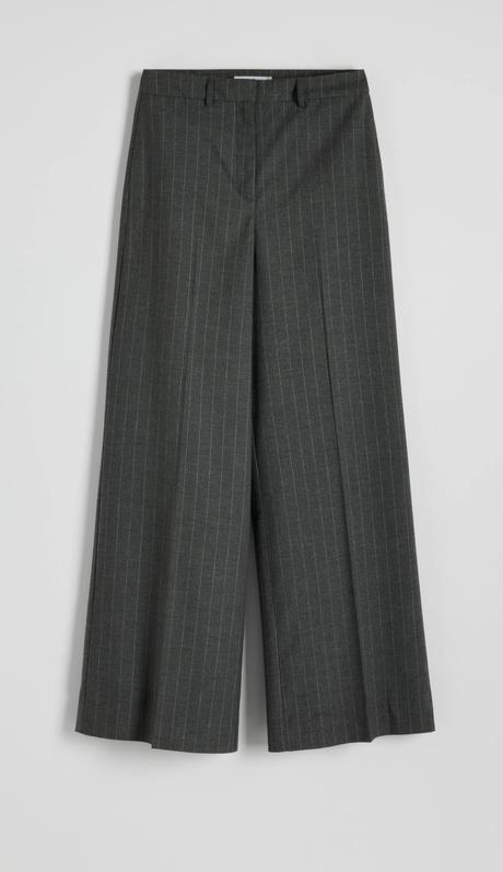 Sivé široké pásikavé nohavice reserved 40/42/l, reserved,l