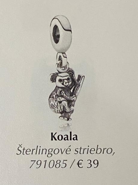 Pandora privesok koala, pandora