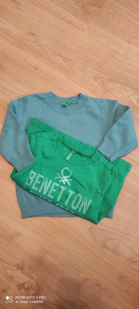 Svetrík+tričko, benetton,74