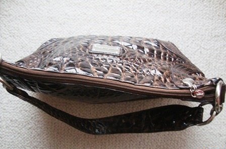 Hnedá lesklá kabelka marc picard, picard