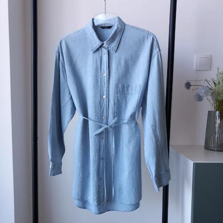 Svetlomodrá košeľa massimo dutti 38/40/m, m