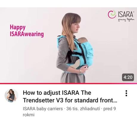 Isara v3 standard ergonomický nosič,