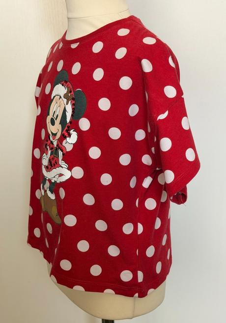 Disney dievčenské vianočné tričko s minnie mouse, disney,134