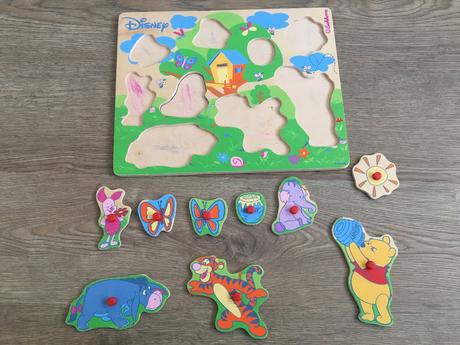 Drevená vkladačka disney,