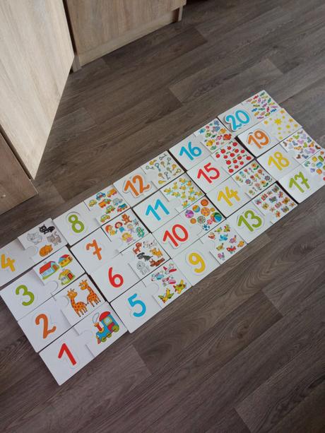Vkladacie puzzle - počítanie, 