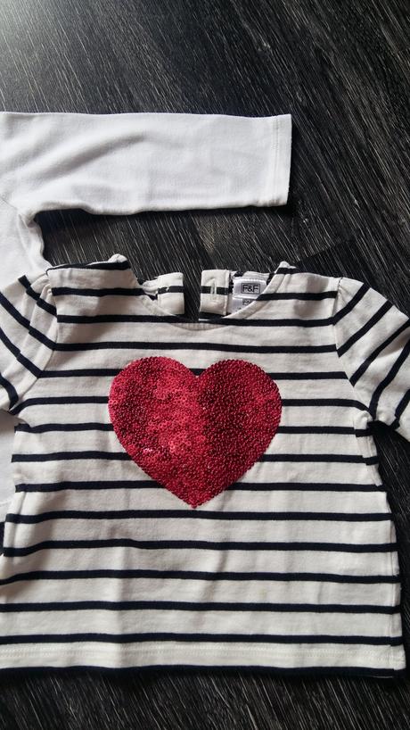 Predám 2ks tričko s dlhým rukávom veľ. 9-12 mes. , benetton,80